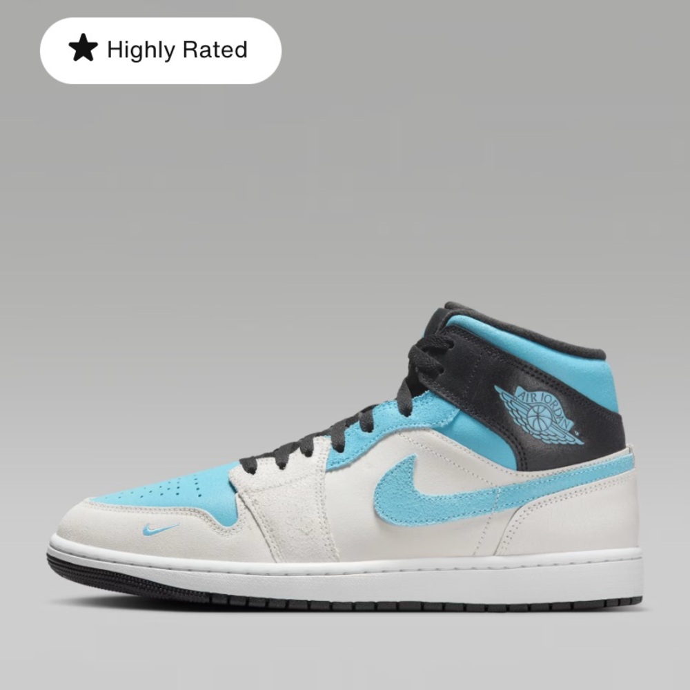Jordan Sneakers in Light Blue and White